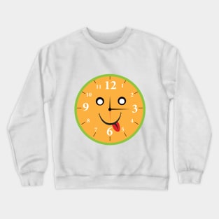 Funny Clock Crewneck Sweatshirt